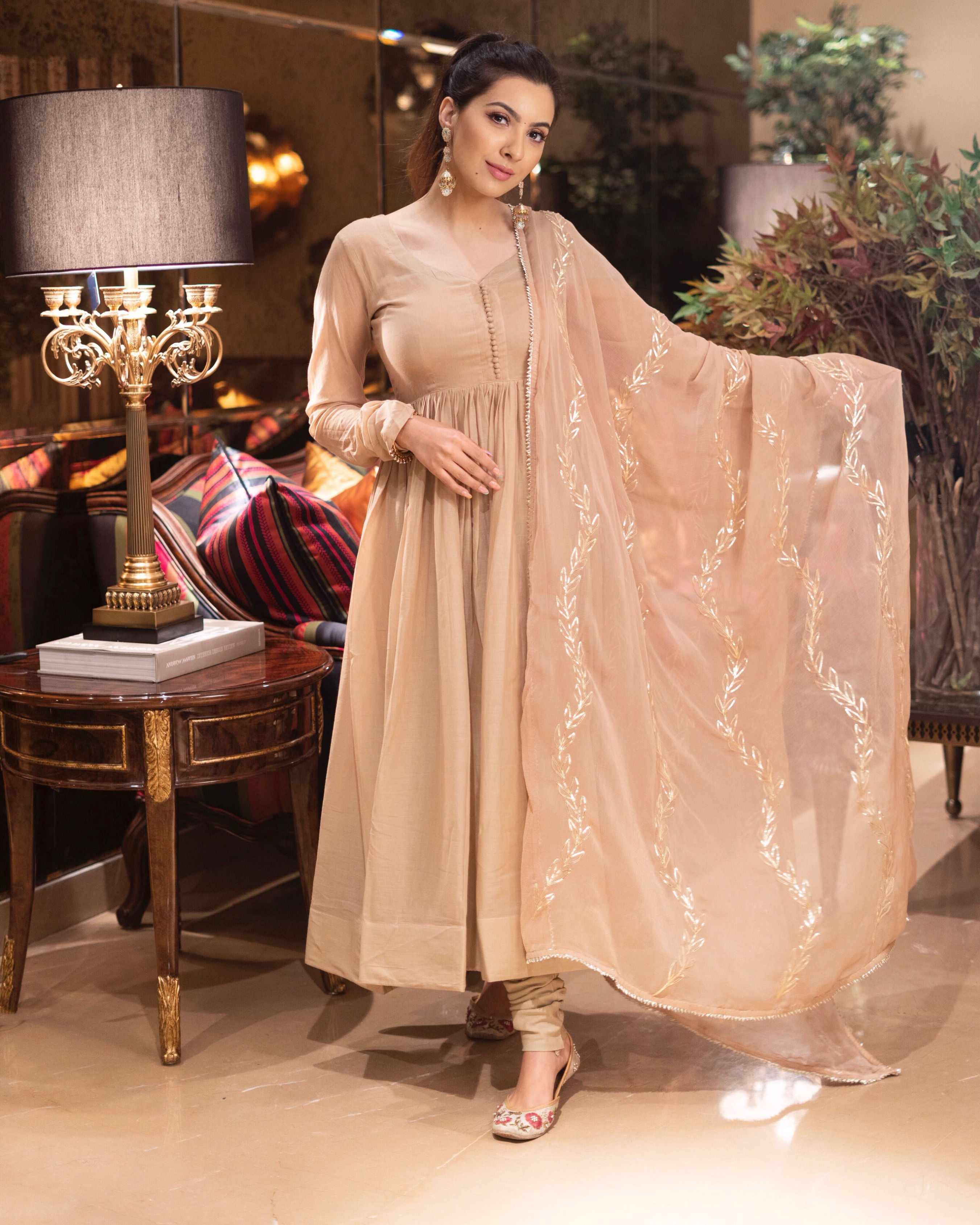Buy Vairea Chanderi Suit Set online in India at Best Price