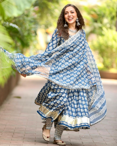 Shop Reva Cotton Suit Set for Women Online in India at Aachho