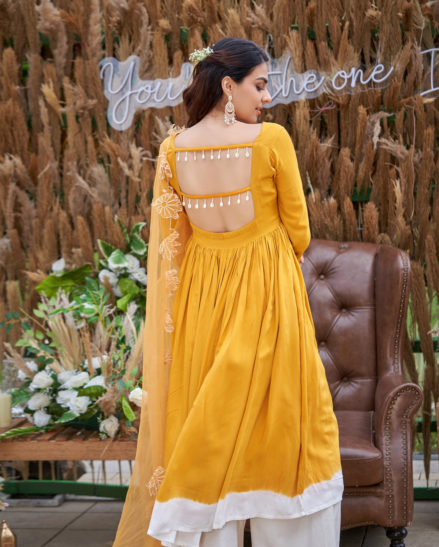 Aaira Musturd Yellow Solid Silk Suit Set