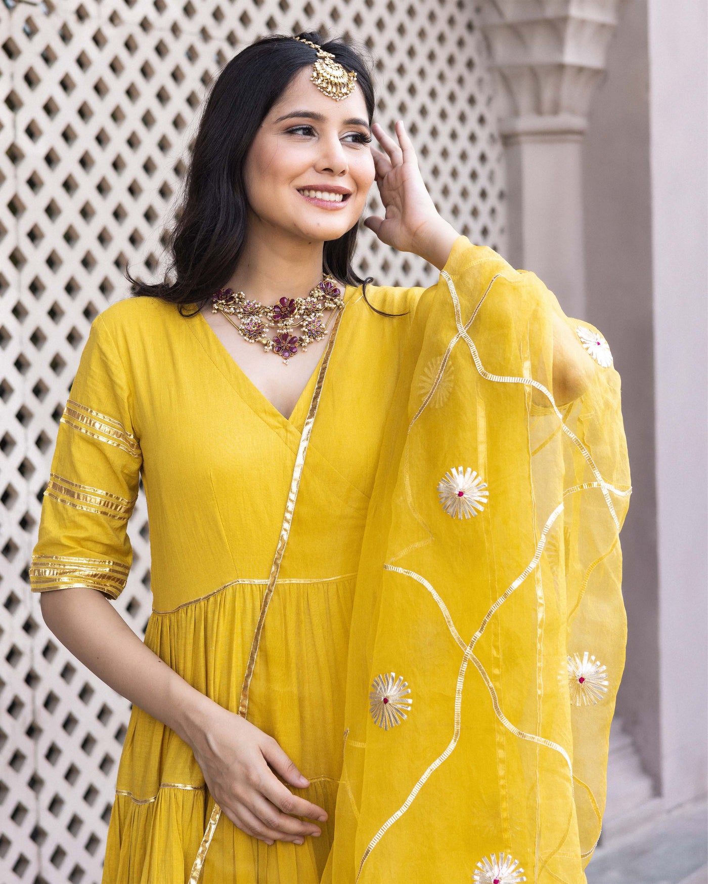 Dahabi Gotapatti Cotton Suit Set